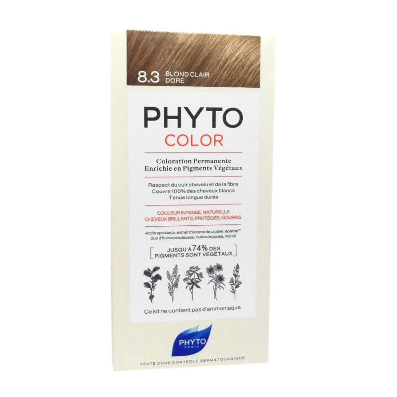 PHYTOCOLOR 8.3 BLOND CLAIR DORE