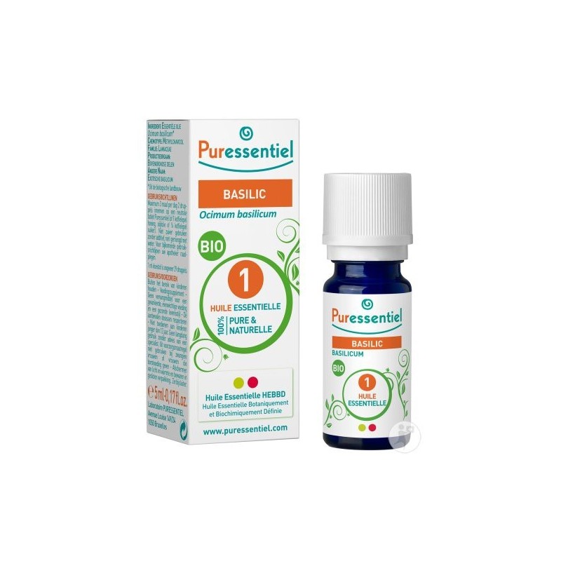 PURESSENTIEL HUILE ESSENTIELLE BASILIC 5ML