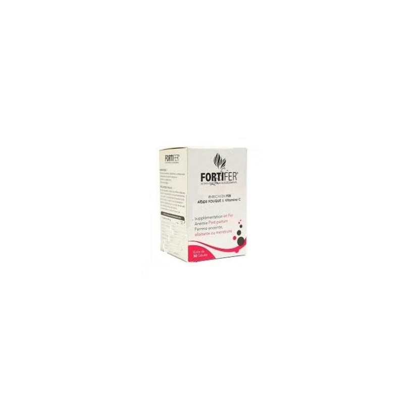 FORTIFER FER ACIDE FOLIQUE ET VITAMINE C 30 GELULES