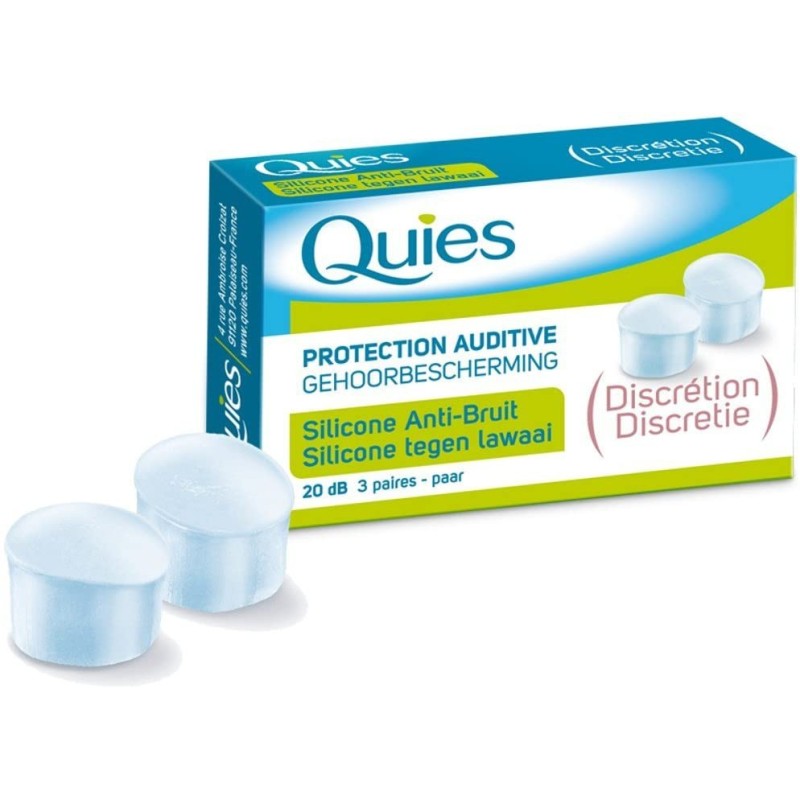 QUIES SILICONE DISCRETION ANTI-BRUIT BTE 6 UNITES