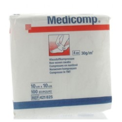 HRTM MEDICOMP S40 COMPRESSE NONTISSÉ NON STÉRILES 10*10CM *1
