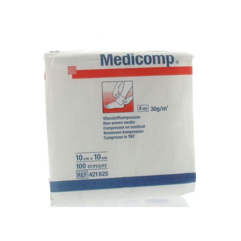 HRTM MEDICOMP S40 COMPRESSE NONTISSÉ NON STÉRILES 10*10CM *1