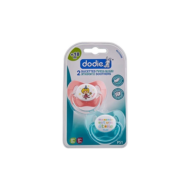 DODIE 2 SUCETTES PHYSIOLOGIQUE P51 18M+