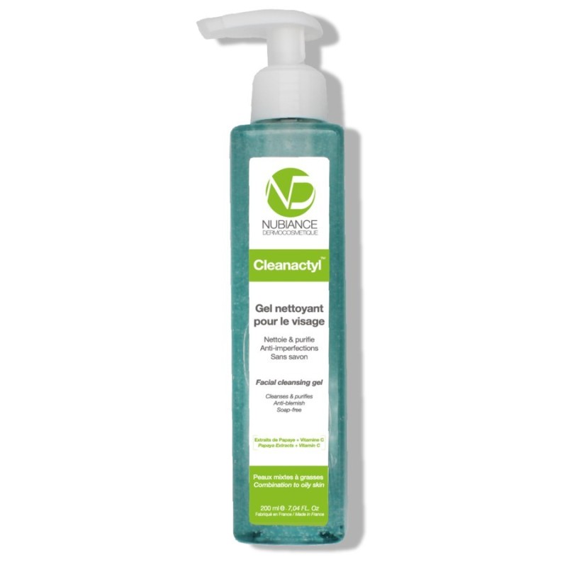 NUBIANCE GEL NETTOYANT VISAGE 200ML