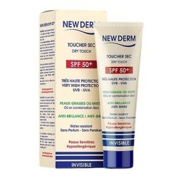 NEW DERM ECRAN SOLAIRE TOUCHER SEC INVISIBLE 50ML