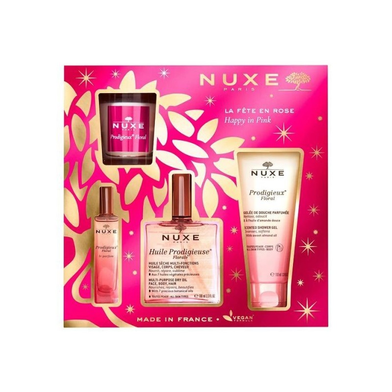 NUXE COFFRET PRODIGIEUX FLORALE LA FETE EN ROSE