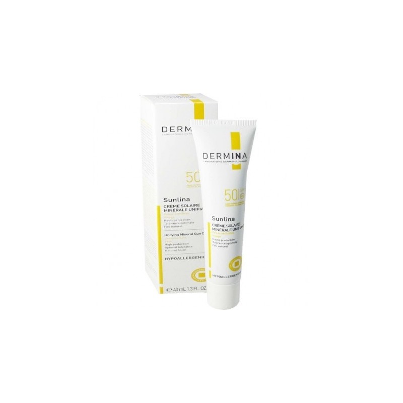DERMINA SUNLINA CR MINERAL UNIFIANT SPF50  40MLA