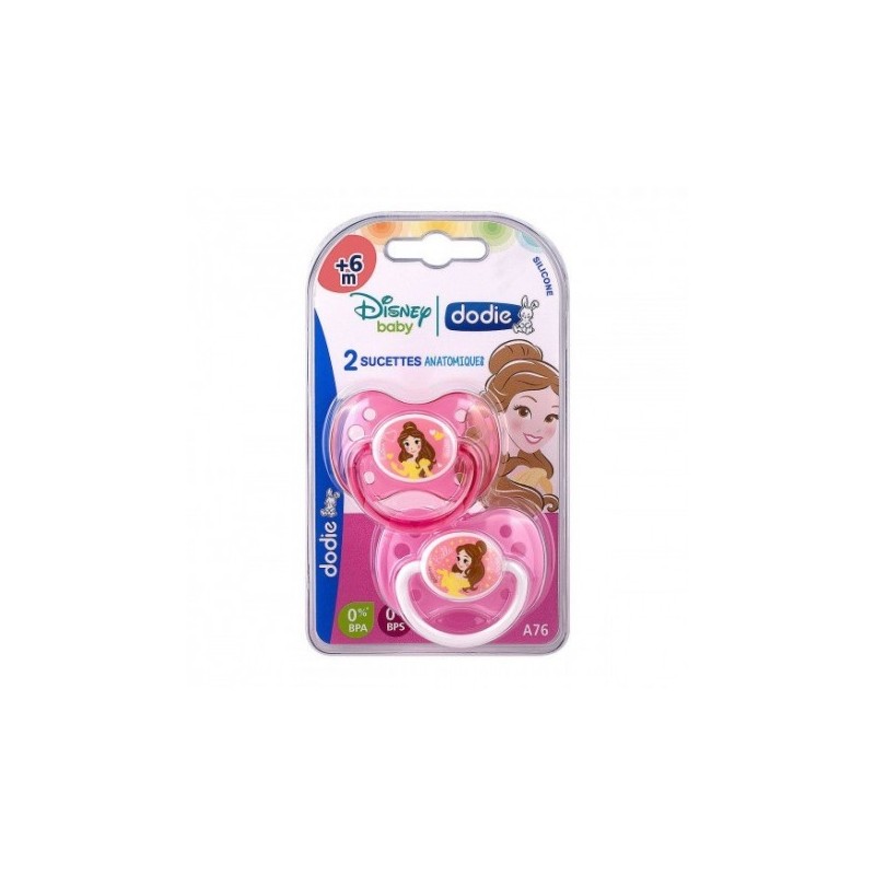 DODIE 2 SUCETTES ANATOMIQUES 6MOIS+ N°A76