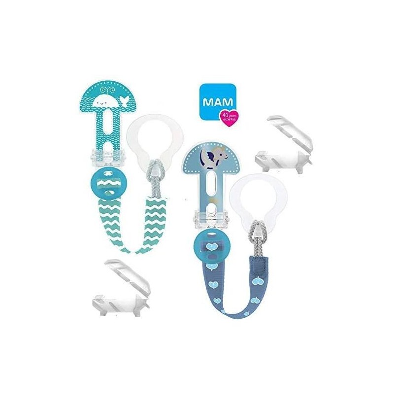 MAM ATTACHE SUCETTE CLIP+COVER 0M+