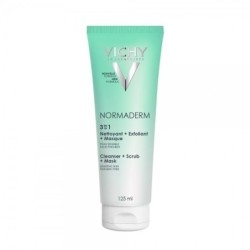 Vichy Normaderm Nettoyant Masque Peau Mixte à Grasse 125ml