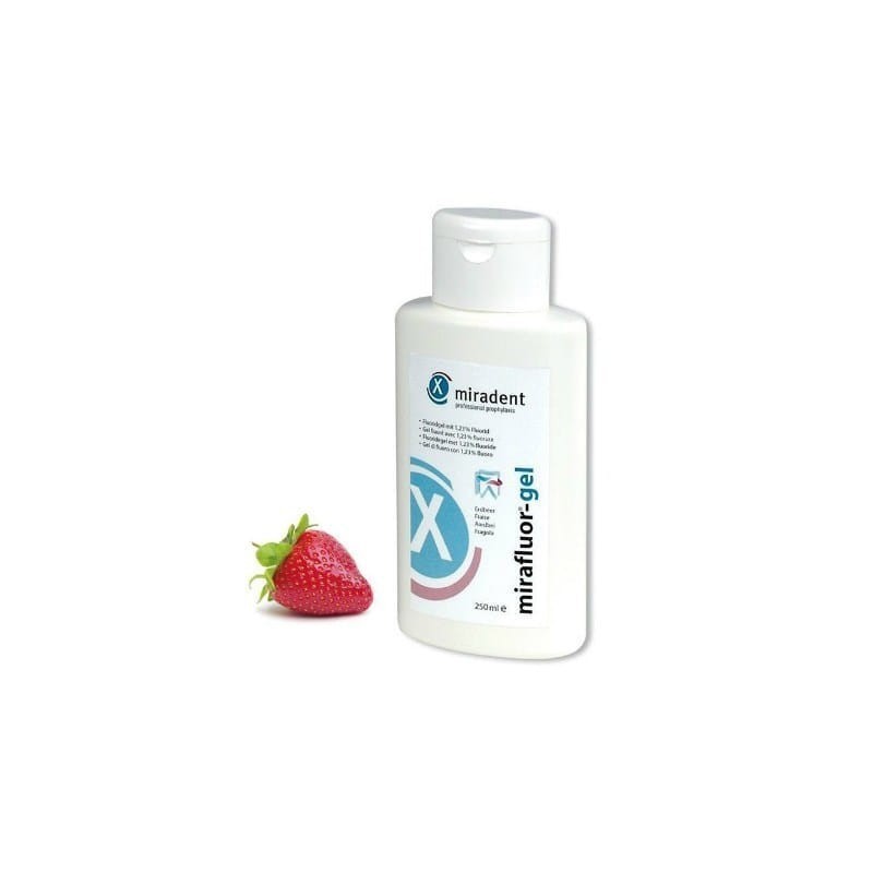 MIRADENT MIRAFLUOR K-GEL FRAISE 250ML