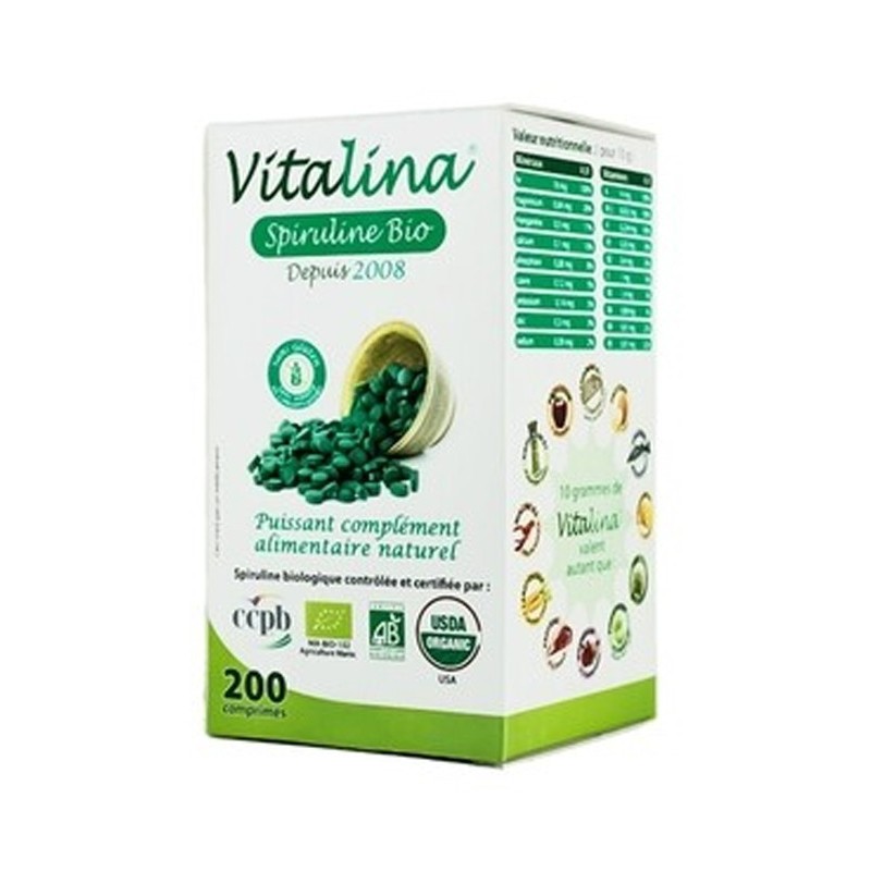 VITALINA SPIRULINE 200 COMPRIMES