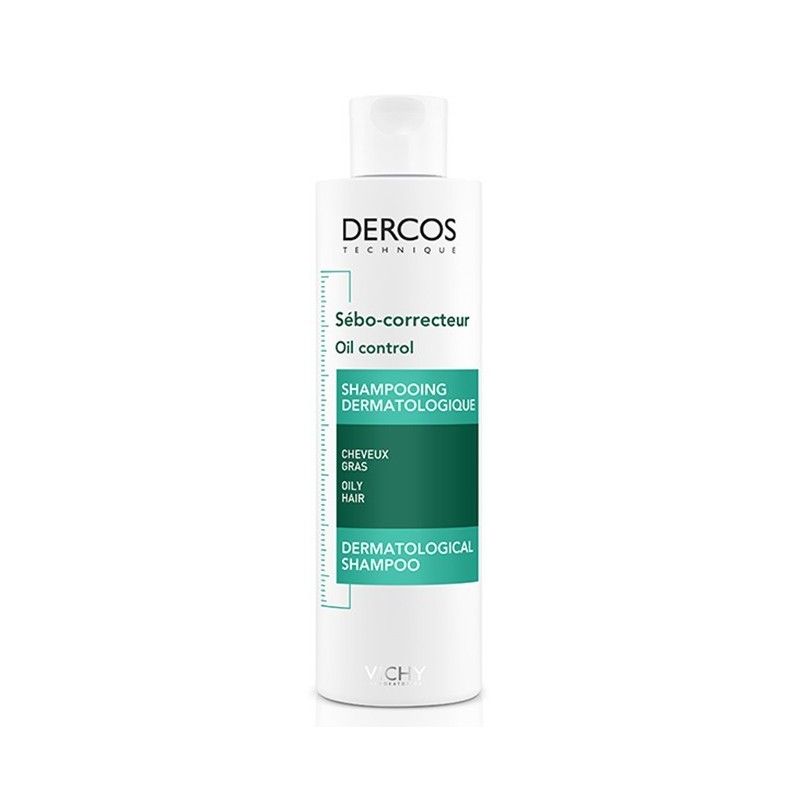 Vichy Dercos Shampoing Sébo-Correcteur Cheveux Gras 200ml