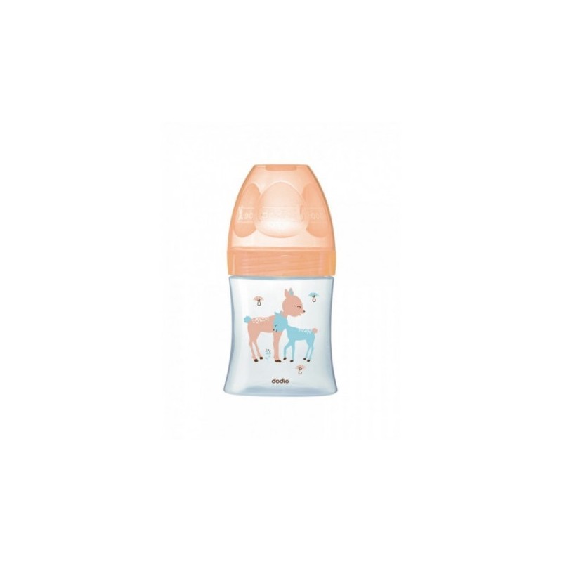DODIE BIB EN VERRE 150ML BEIGE BICHE TET PLATE