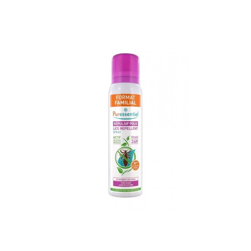 PURESS ANTI POUX SPRAY RÉPULSIF 24H FORMAT FAM 200ML