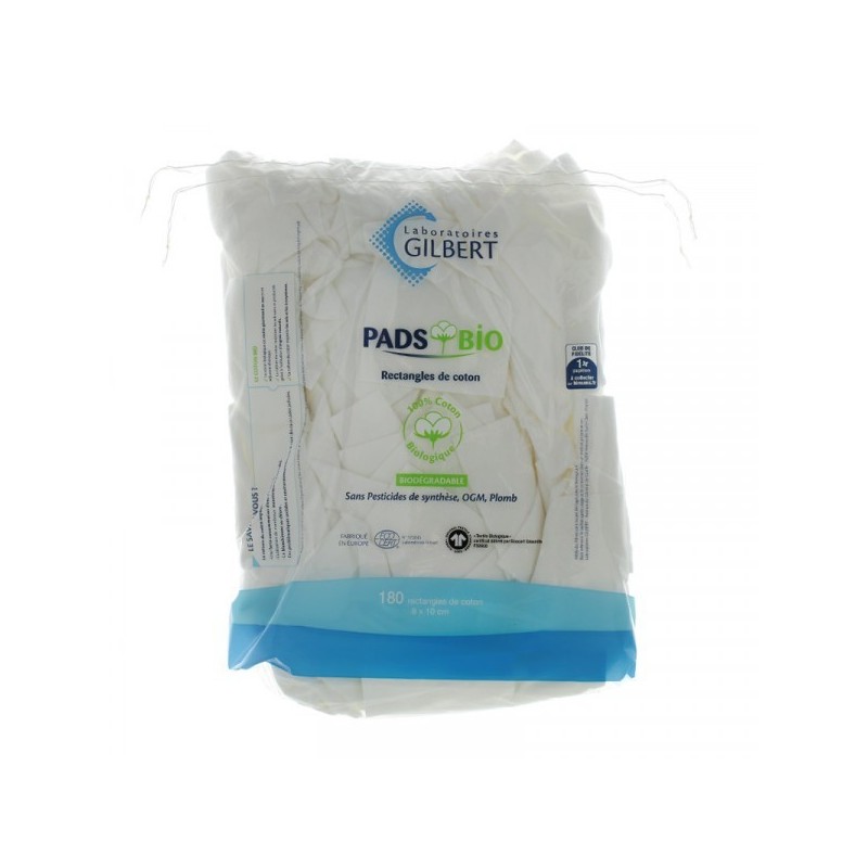 GILBERT PADS BIO RECTANGLES DE COTON B180