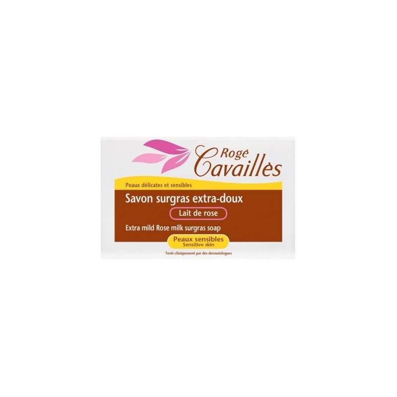 ROGE CAVAILLES SAVON SURGRAS LAIT DE ROSE 2X250GR