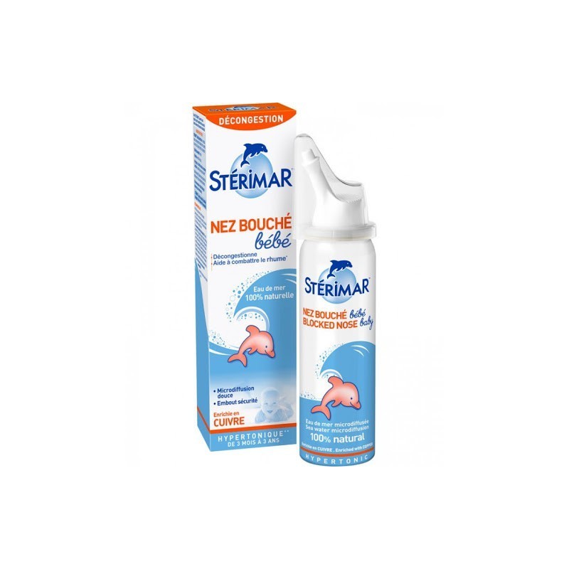 STERIMAR NEZ BOUCHE BEBE HYPERTONIQUE 50ML