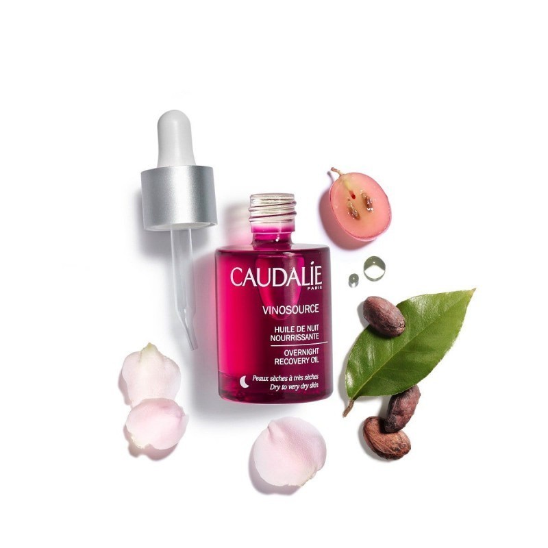 CAUDALIE VINOSOURCE HYDRA HUILE DE NUIT RÉGÉNÉRANTE BIO 30ml