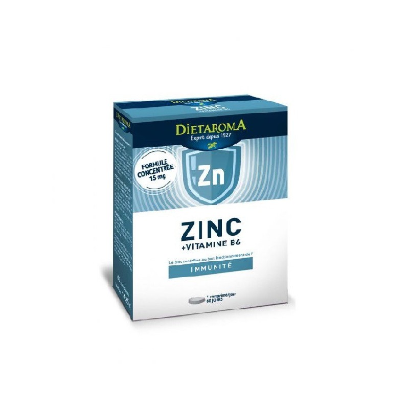 DT ZINC+VITAMINE B6 60 COMPRIMES