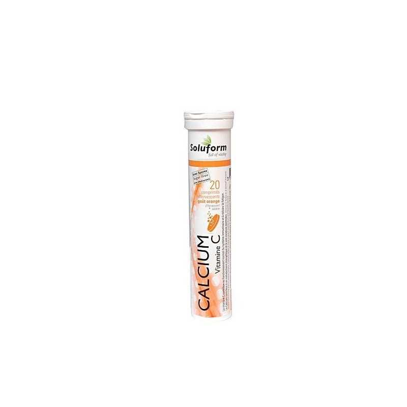 SOLUFORM CALCIUM VITAMINE C 20 COMPRIMES