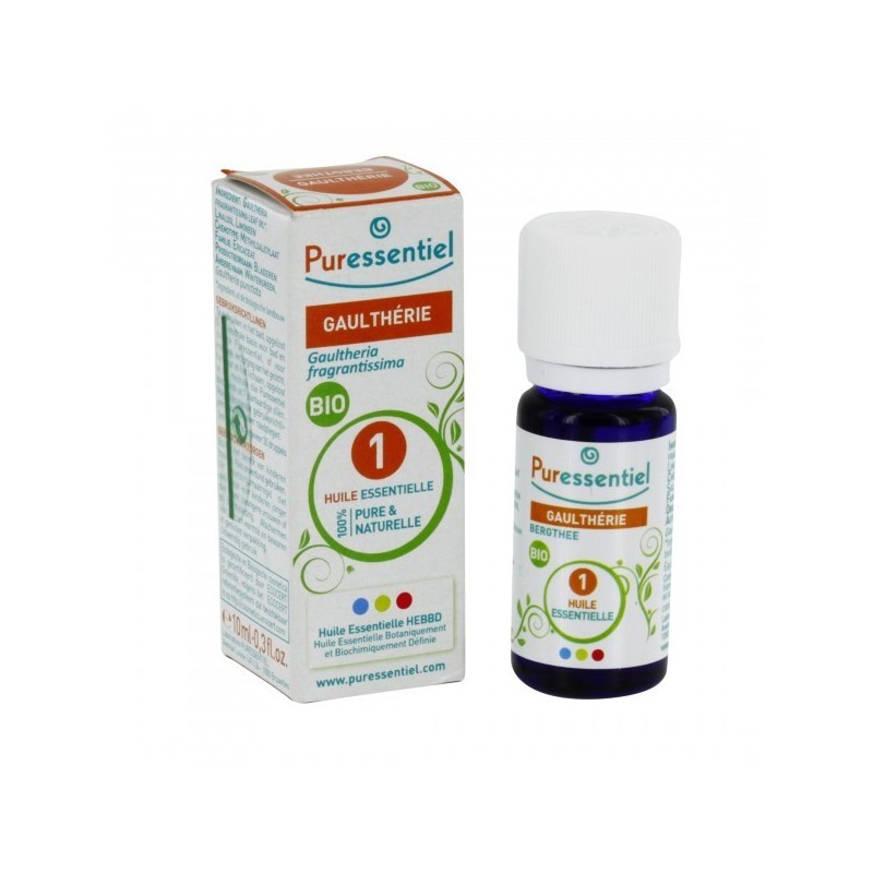 PURESSENTIEL HUILE ESSENTIELLE GAULTHERIE BIO 10 ML