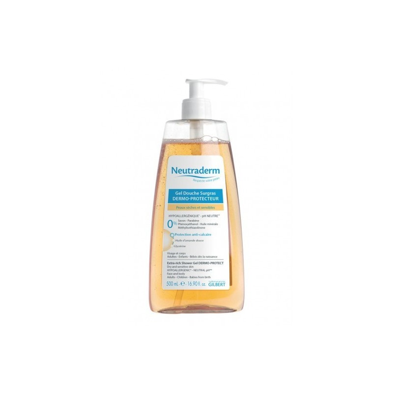 NEUTRADERM GEL DOUCHE SURGRAS DERMO PROTECTEUR 500ML