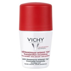 Vichy Dermo-Tolérance Déodorant Détranspirant Intensif 72H Bille Tous Types de Peaux | 50ml