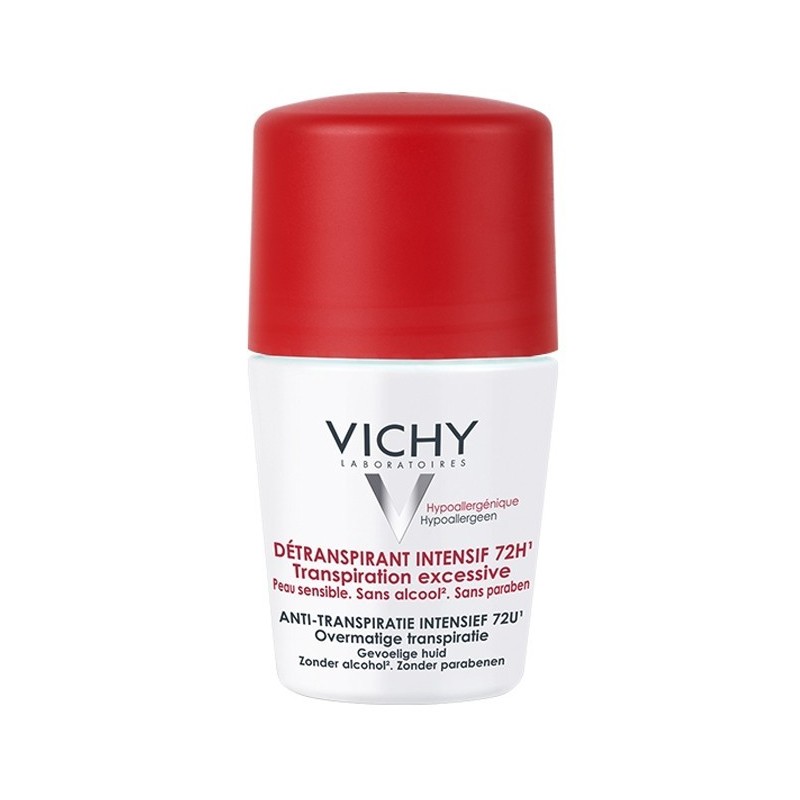 Vichy Dermo-Tolérance Déodorant Détranspirant Intensif 72H Bille Tous Types de Peaux | 50ml