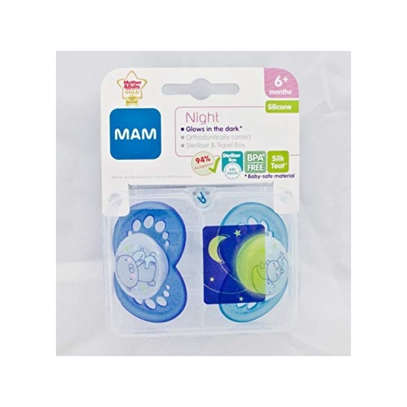 MAM SUCETTES NIGHT 6M+