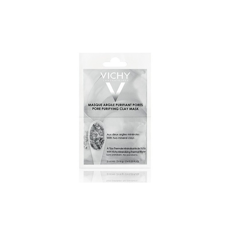Vichy Masque Minéral Bidose Argile Purifiant Peau Mixte à Grasse | 2 x 6ml