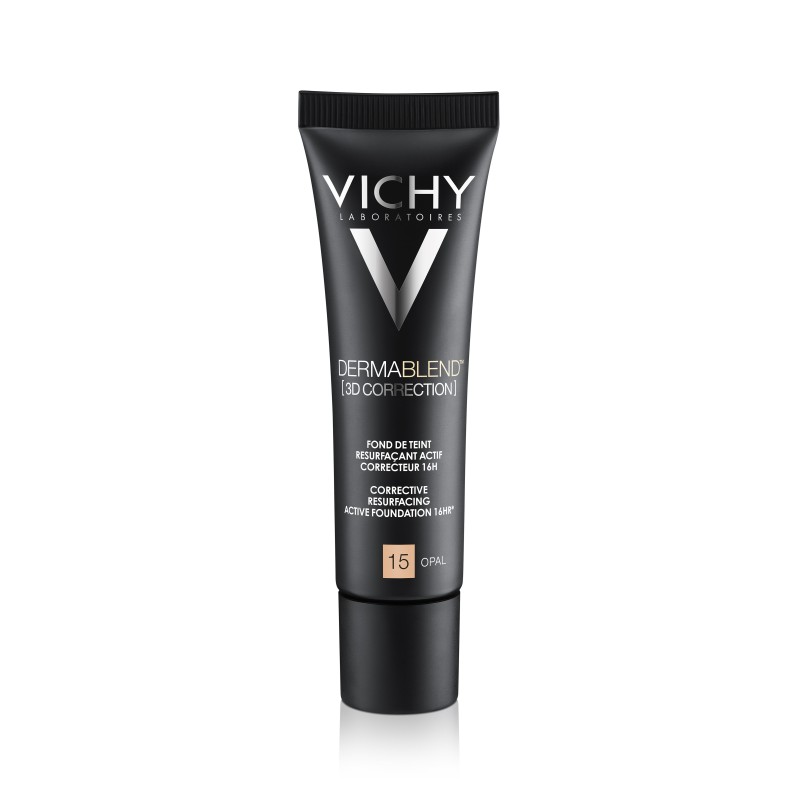 Vichy Dermablend Fond de Teint Correction 3D SPF25 Peau Grasse Acnéique 15 OPAL | 30ml