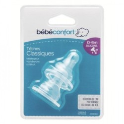 BEBE CONFORT 2 TETINES STANDARD 0-6M  3VITESSES REF3102201300