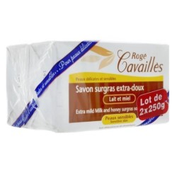 ROGE CAVAILLES SAVON SURGRAS LAIT ET MIEL 2X250GR