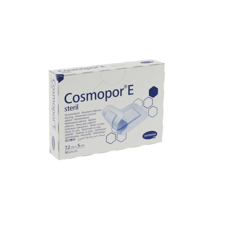 HRTM COSMOPOR STÉRILE PANSEMENT ADHÉSIF 7,2*5CM 10U