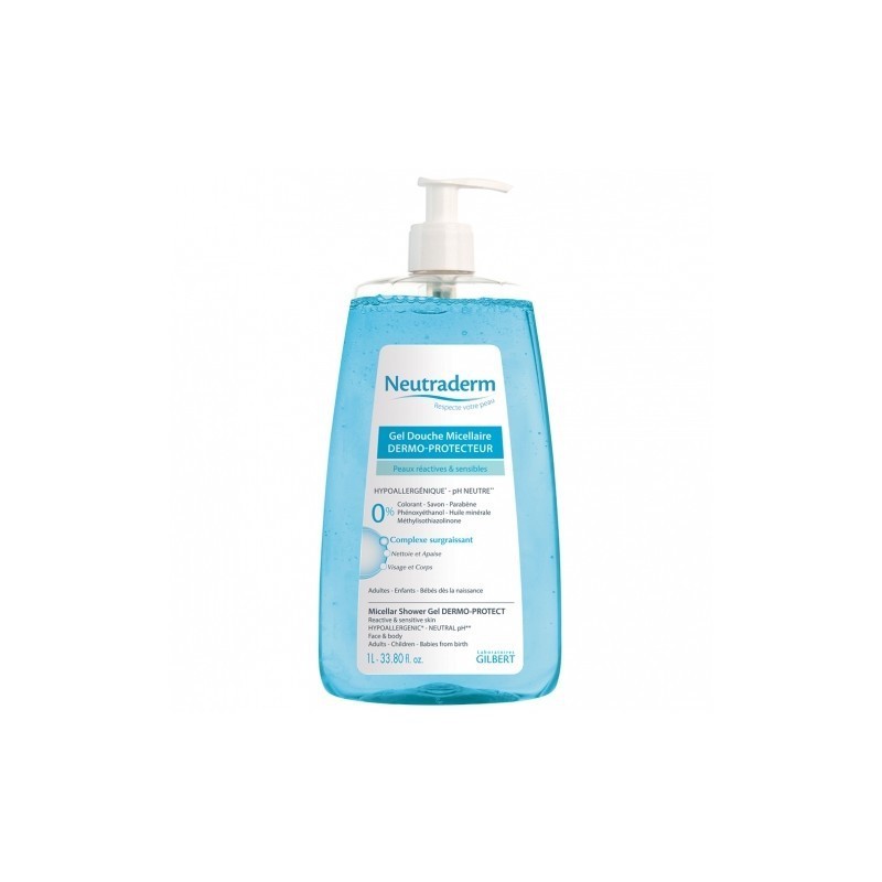 NEUTRADERM GEL DOUCHE MICELLAIRE DERMO APAISANT 1L (dermoprotecteur)