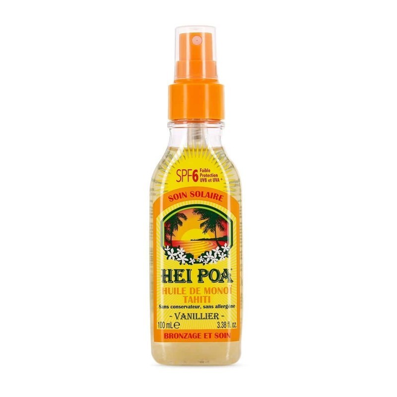 HEI POA HUILE SECHE AU MONOI VANILLIER SPF6 100ML