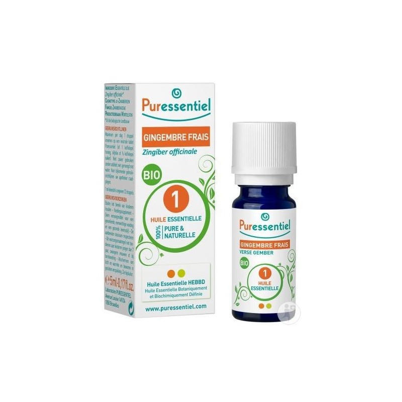 PURESSENTIEL HUILE ESSENTIELLE GINGEMBRE FRAIS 5ML