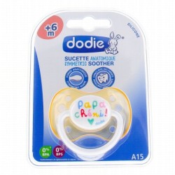 DODIE SUCETTE ANATOMIQUE SILICONE +6 MOIS N°15