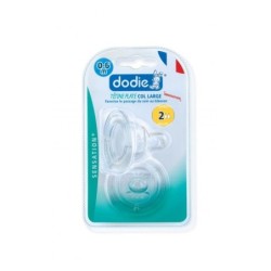 DODIE TETINE PLATE SENS+ ANTI COLIQUE D2 0-6M X2