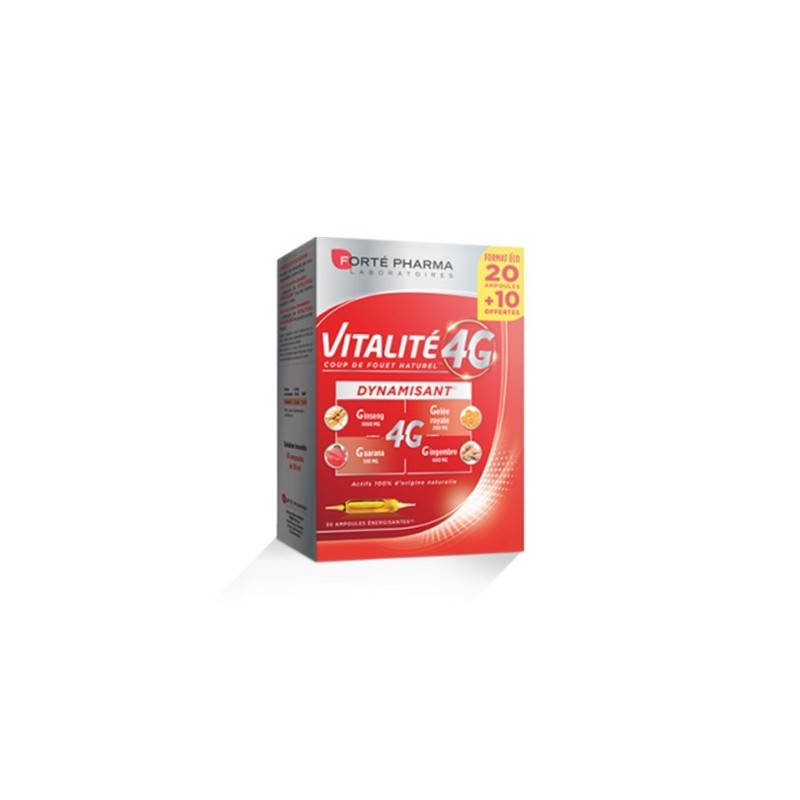 FORTE PHARMA VITALITÉ 4G 20 AMP +10 OFFERT