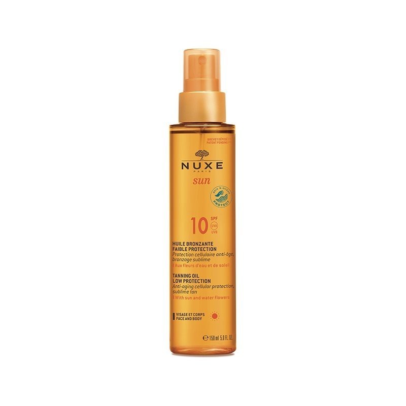 NUXE SUN - HUILE BRONZANTE FAIBLE PROTECTION SPF10 150ML