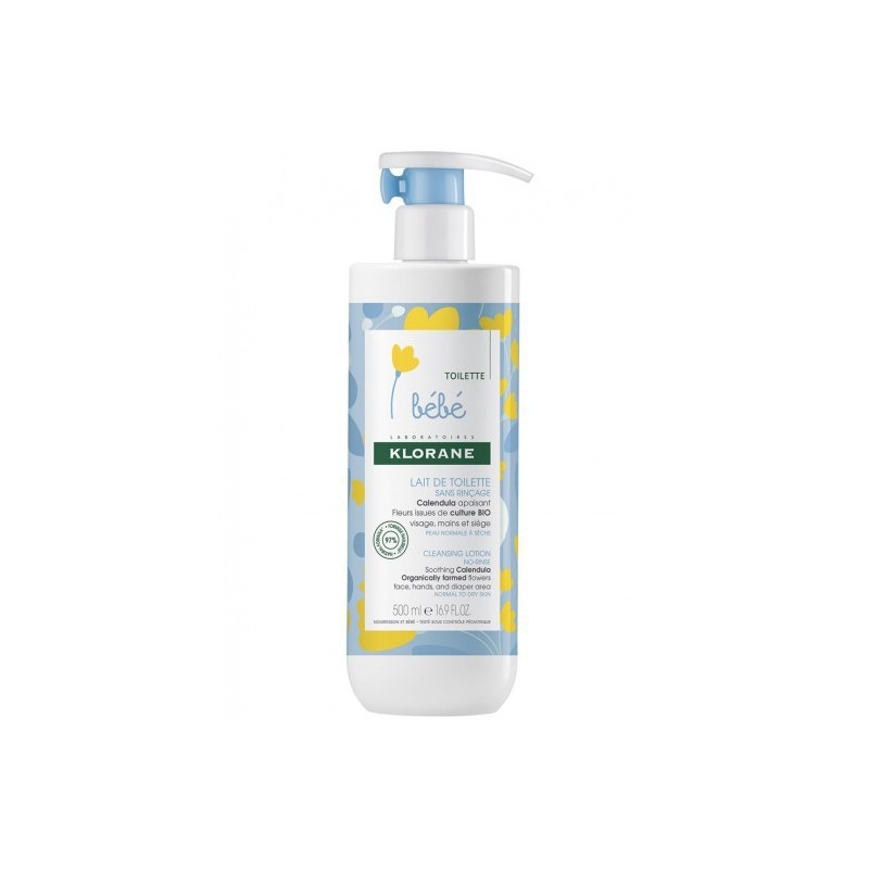 KLORANE BEBE LAIT DE TOILETTE SANS RINÇAGE 500ML