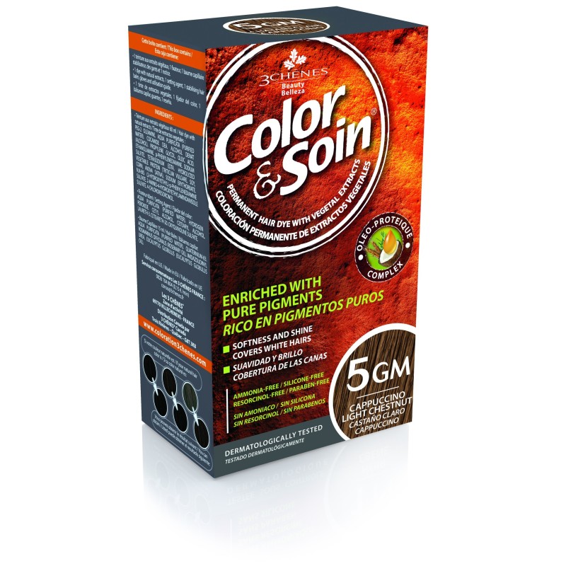 3 CHENES COLOR & SOIN 5GM CHATAIN CLAIR CAPPUCCINO