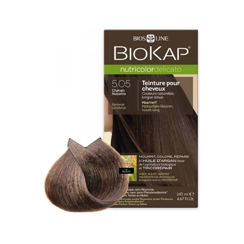 BIOKAP NUTRICOLOR DELICATO 5.05 CHATIN NOISETTE