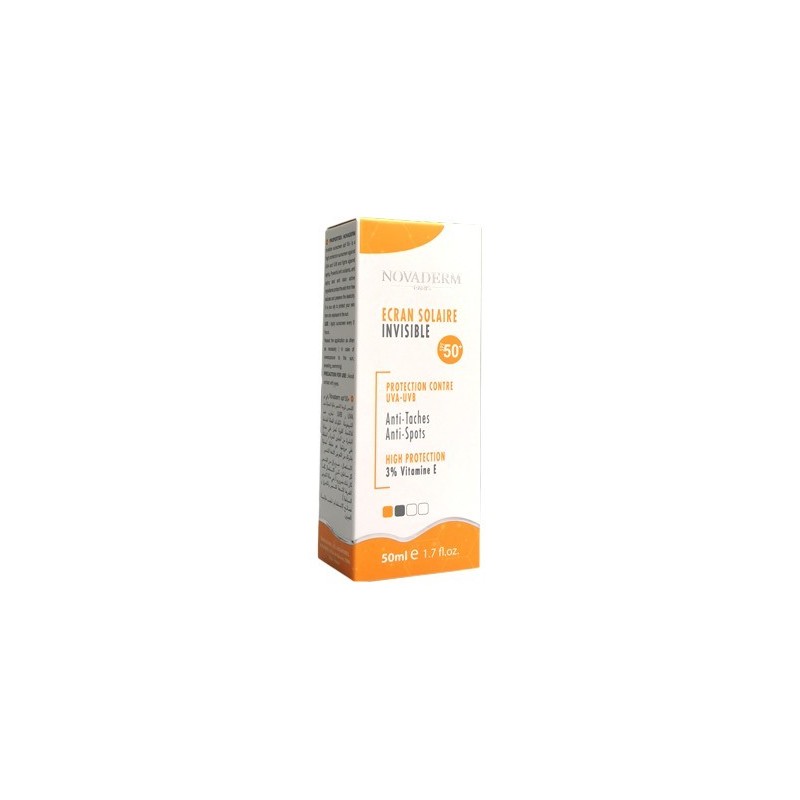 NOVADERM ECRAN SOLAIRE INVISIBLE SPF 50+ 50ML