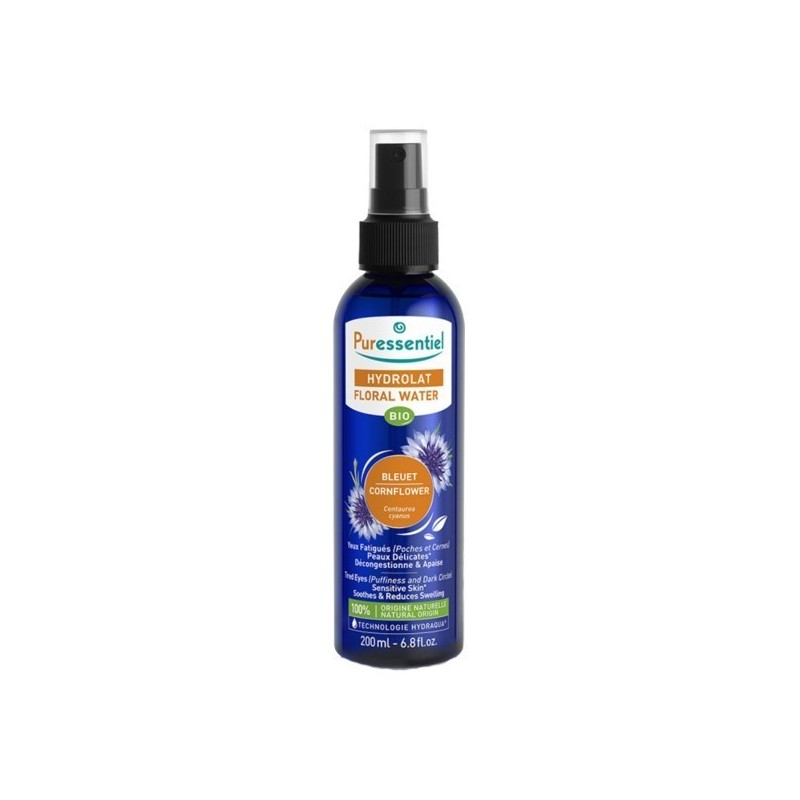 PURESSENTIEL HYDROLAT EAU FLORALE BLEUET BIO 200ML