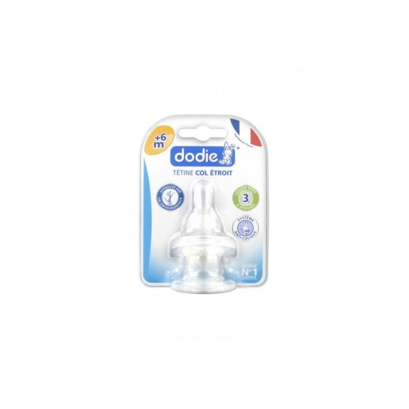 DODIE 2 TETINES COL ETROIT +6 MOIS