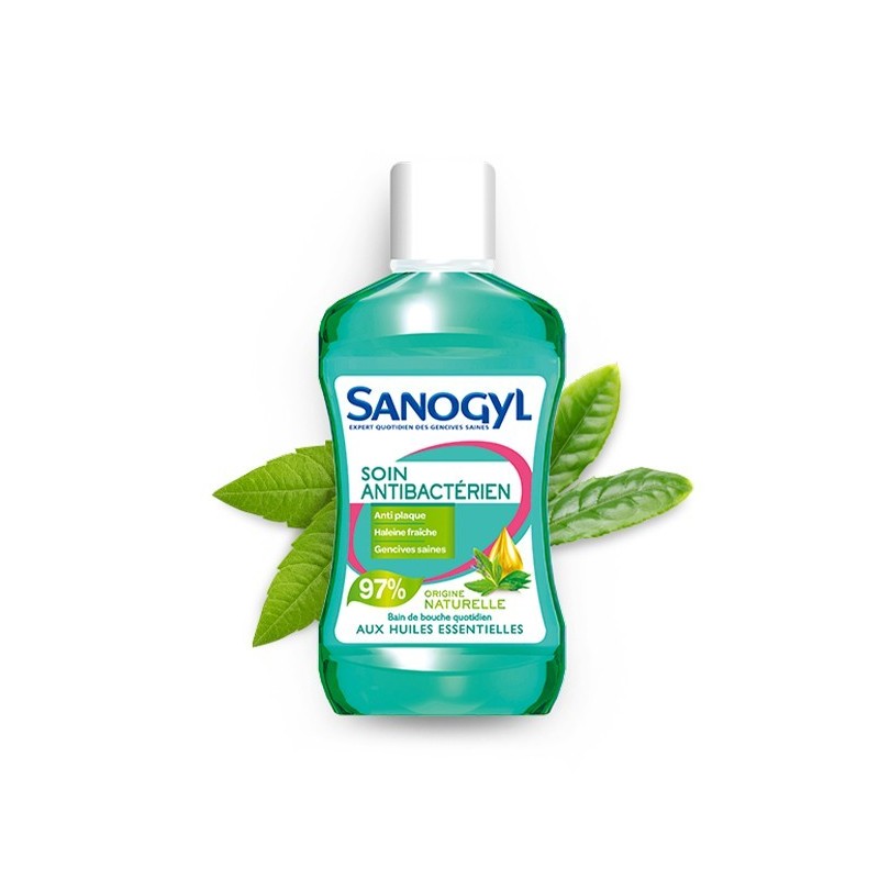 SANOGYL BAIN DE BOUCHE ANTI BACTERIEN HE EUCALYPTUS FL 500ML