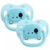 BEBE CONFORT SUCETTES REVERSIBLE ANIMALS BLEU 6-18 SILICONE  REF 3104202020